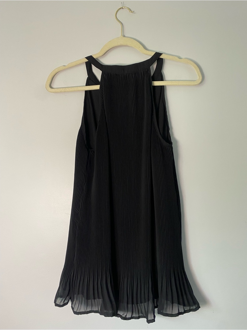 Harlowe & Graham Black Pleated Tie Front Sleeveless Dress Size M - Picture 2 of 7